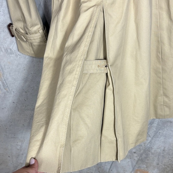J. Crew Women's Beige Double-Breasted Trench Coat with Belt - Picture 3 of 11